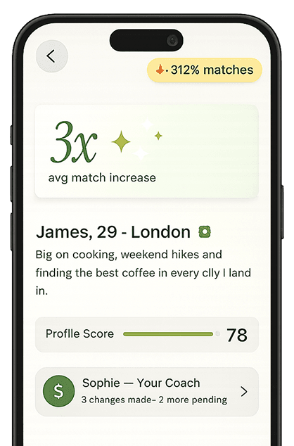 Dating profile coach app preview